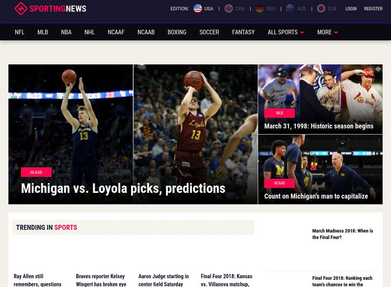 The Sporting News: See a Different Game Website The Sporting News: See a Different Game Website