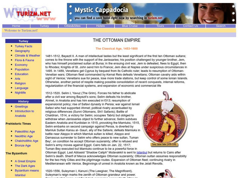 Turizm.net: The Ottoman Empire: The Classical Age: 1453 1600 Website Turizm.net: The Ottoman Empire: The Classical Age: 1453 1600 Website