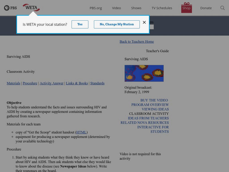 Pbs Teachers:surviving Aids Instructional Video