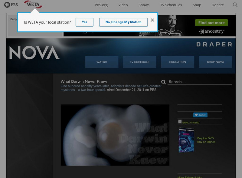 Pbs Nova: What Darwin Never Knew Instructional Video