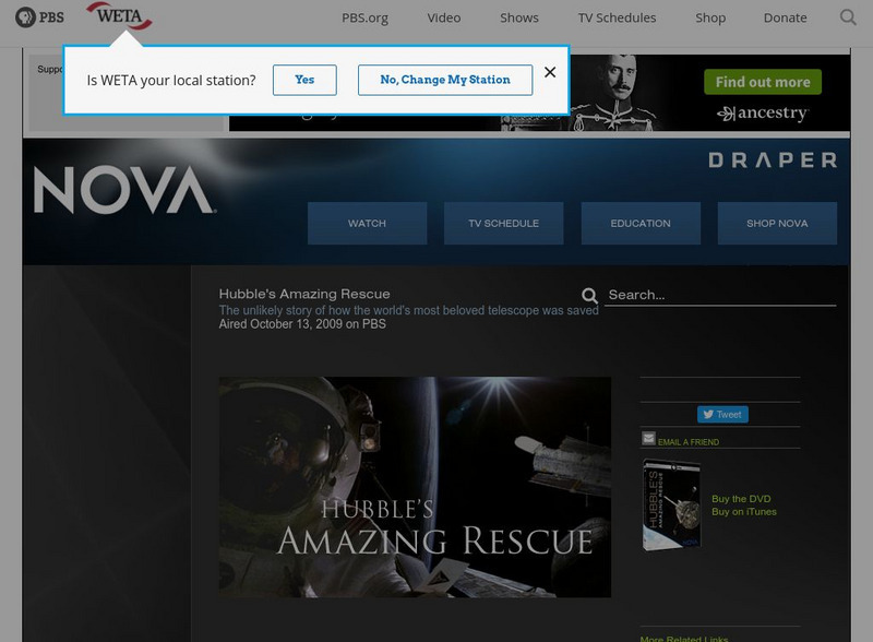 Pbs Nova: Hubble's Amazing Rescue Instructional Video Pbs Nova: Hubble's Amazing Rescue Instructional Video