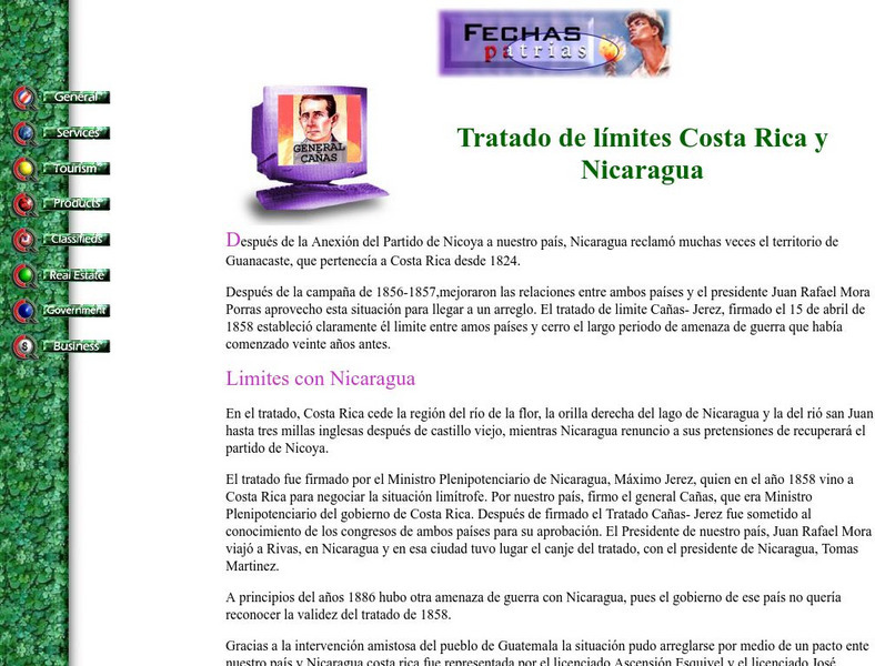 Historical Dates: Tratado De Limites Cost Article