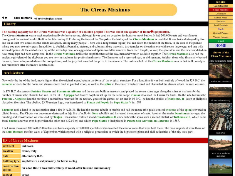 Rome Guide's Look at Circus Maximus Handout Rome Guide's Look at Circus Maximus Handout