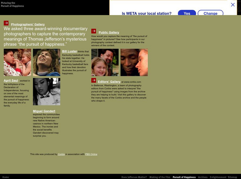 Pbs: Photographic Record of "Pursuit of Happiness" Graphic Pbs: Photographic Record of "Pursuit of Happiness" Graphic