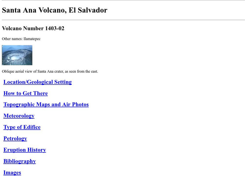 Michigan Tech University: Santa Ana Volcano Website Michigan Tech University: Santa Ana Volcano Website