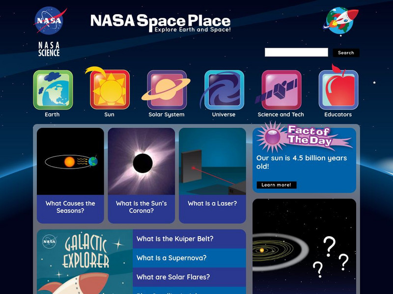 Nasa Space Place: Amazing Facts Interactive Nasa Space Place: Amazing Facts Interactive