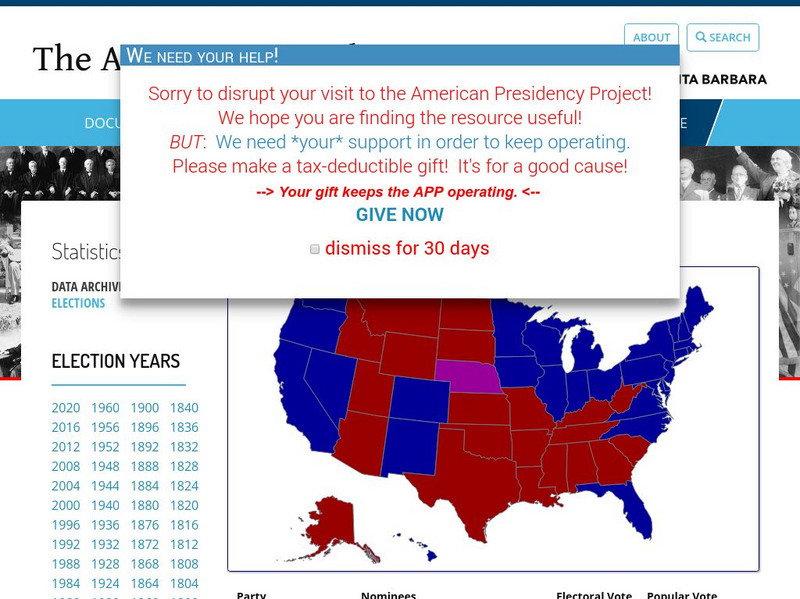 American Presidency Project: Election of 2008 Graphic American Presidency Project: Election of 2008 Graphic