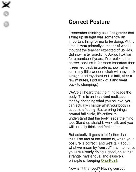 Correct Posture Handout Correct Posture Handout