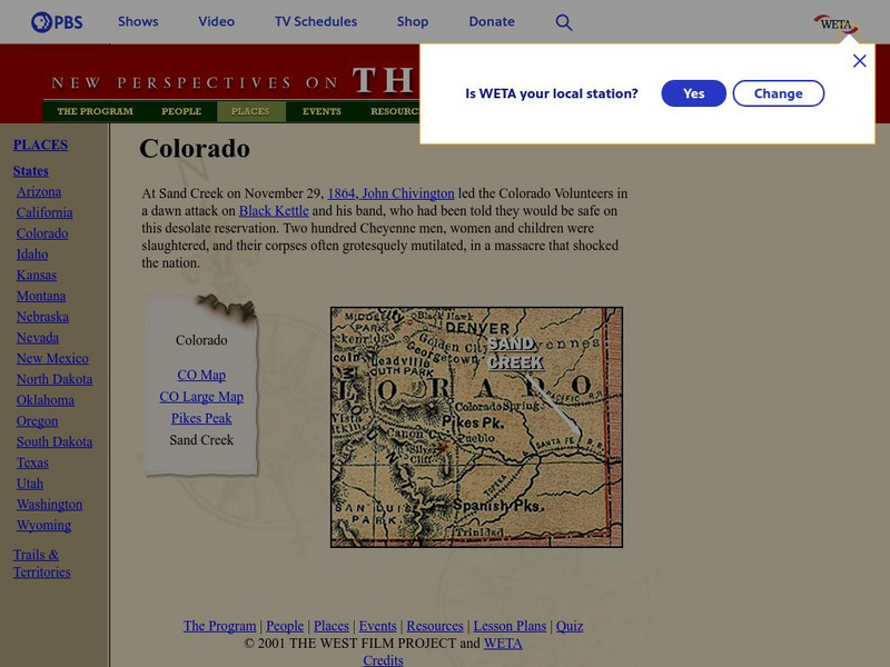 Pbs the West: Colorado Website Pbs the West: Colorado Website