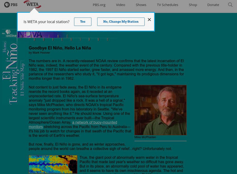 Pbs: Goodbye El Nino, Hello La Nina Website