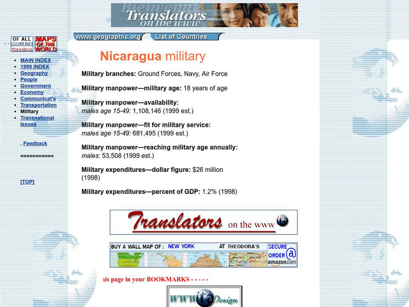 Nicaragua Military Activity Nicaragua Military Activity
