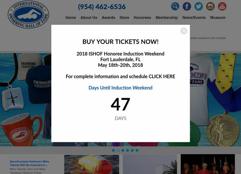 International Swimming Hall of Fame Website International Swimming Hall of Fame Website