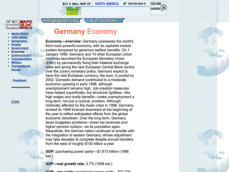 Photius: Germany Economy Handout Photius: Germany Economy Handout