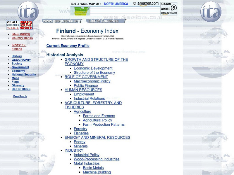Finland: Economy: Cia World Fact Book Handout Finland: Economy: Cia World Fact Book Handout