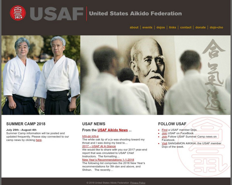 United States Aikido Federation Website United States Aikido Federation Website