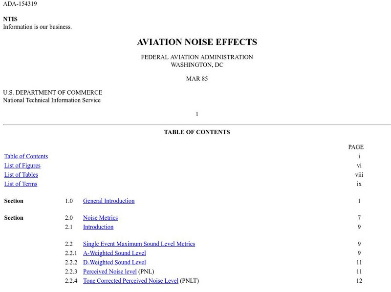 Noise Pollution Clearinghouse: Aviation Noise Effects Primary Noise Pollution Clearinghouse: Aviation Noise Effects Primary