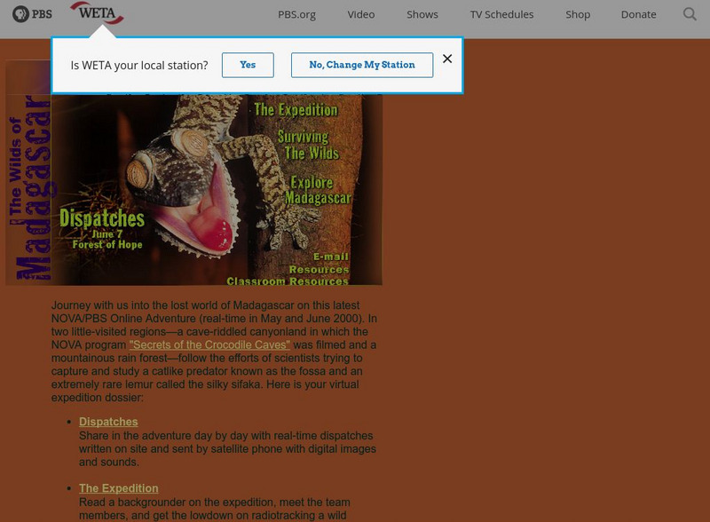 Pbs: Nova: Online Adventure: Madagascar Instructional Video Pbs: Nova: Online Adventure: Madagascar Instructional Video