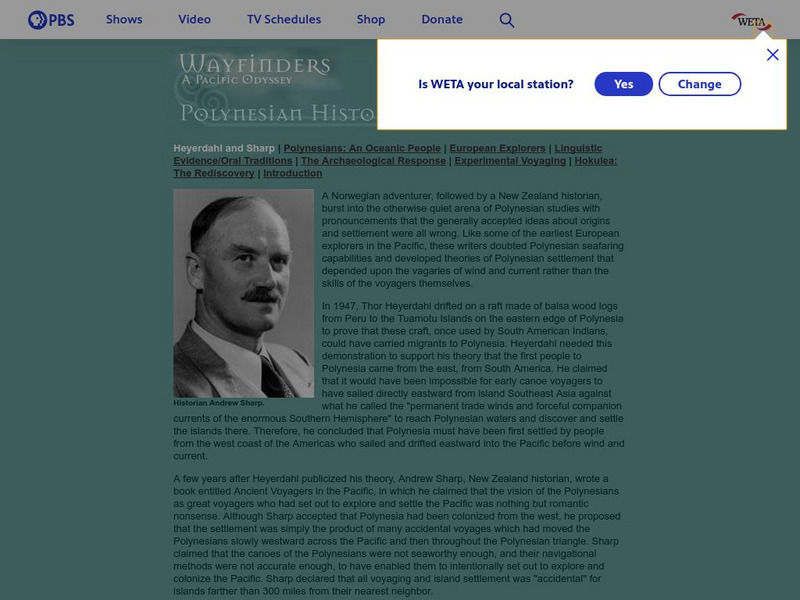 Pbs: Polynesian History and Origin Website