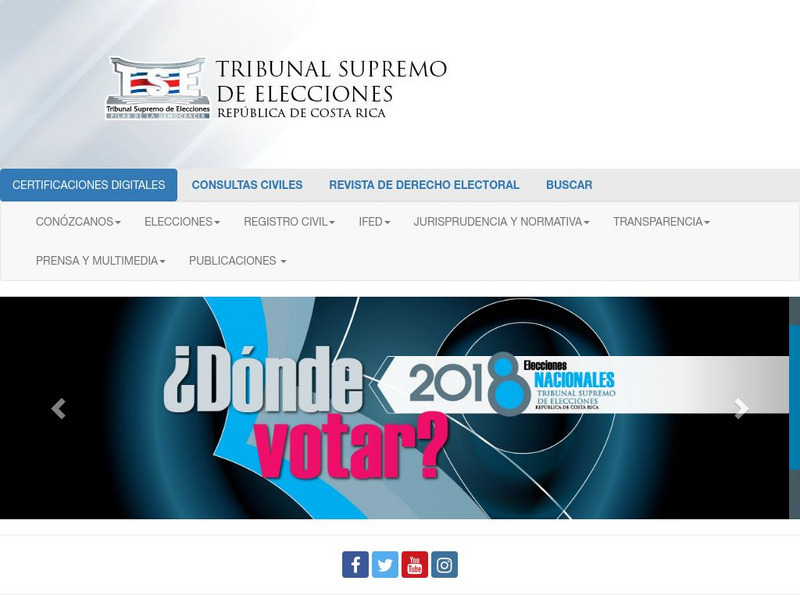 Tribunal Supremo De Elecciones Activity Tribunal Supremo De Elecciones Activity