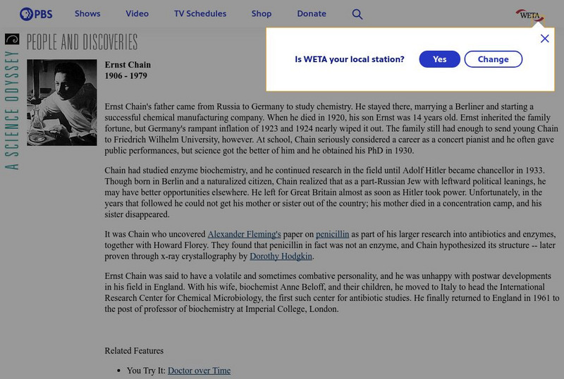 Pbs Online: Ernst Chain Handout