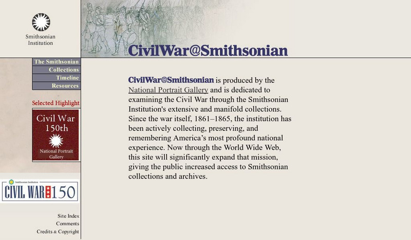 National Portrait Gallery: Civil War at the Smithsonian Website National Portrait Gallery: Civil War at the Smithsonian Website