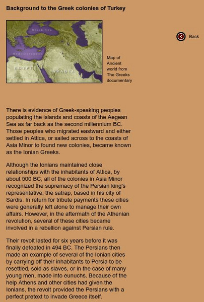 Pbs: Background to the Greek Colonies of Turkey Handout Pbs: Background to the Greek Colonies of Turkey Handout