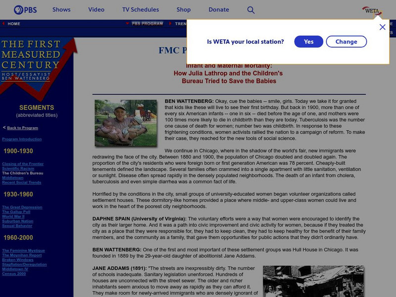 First Measured Century: The Children's Bureau Website First Measured Century: The Children's Bureau Website