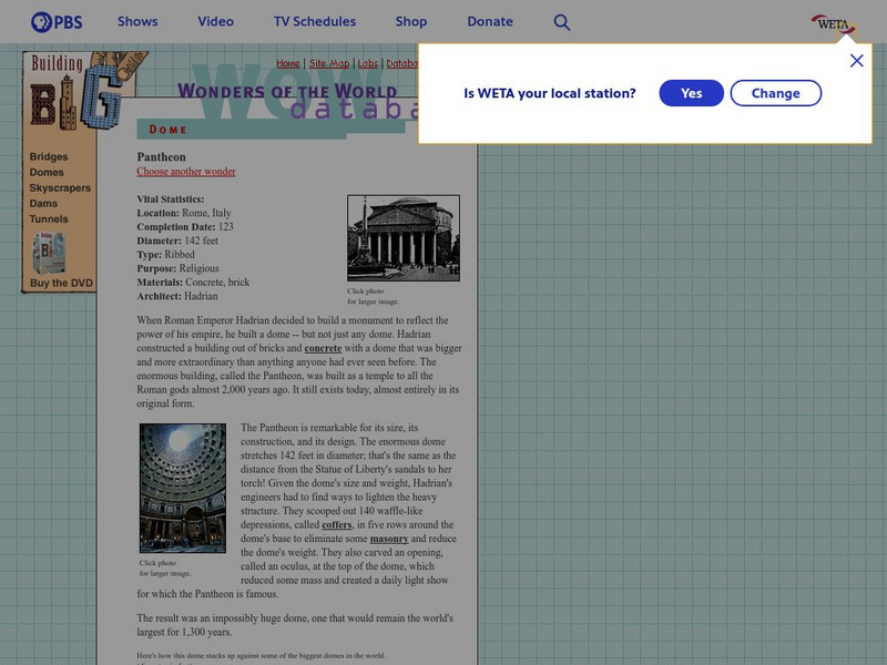 Pbs: The Pantheon Handout Pbs: The Pantheon Handout