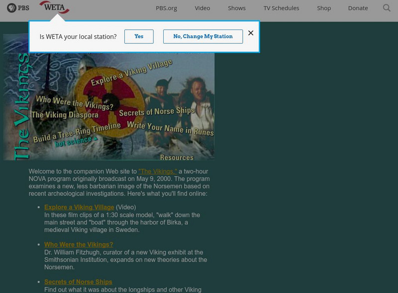 Pbs Nova: The Vikings Website Pbs Nova: The Vikings Website