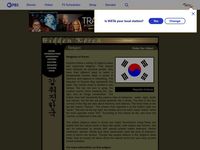 Pbs: Korea Religion Website Pbs: Korea Religion Website