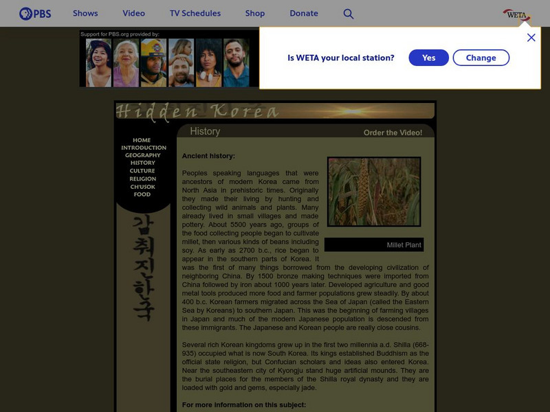 Pbs: Korea History Website Pbs: Korea History Website