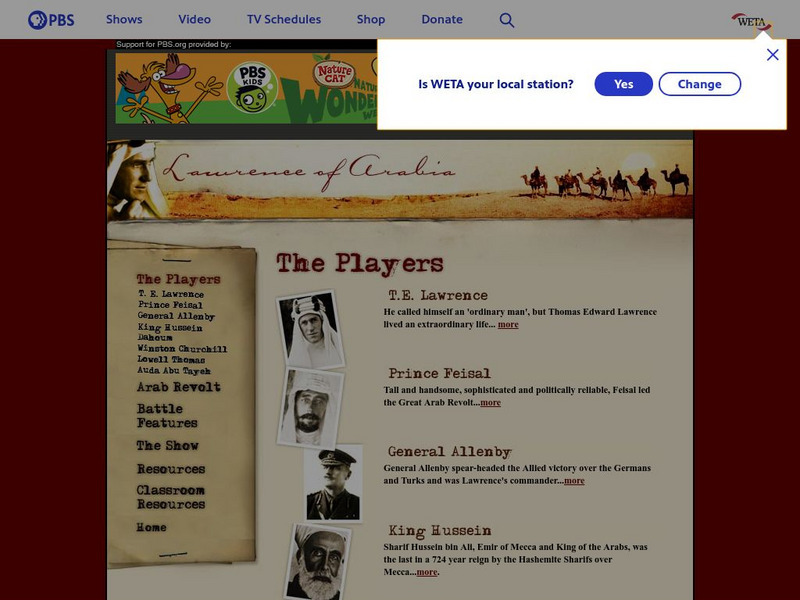 Pbs: Lawrence of Arabia Website Pbs: Lawrence of Arabia Website