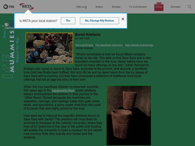 Pbs: Burial Artifacts Instructional Video Pbs: Burial Artifacts Instructional Video