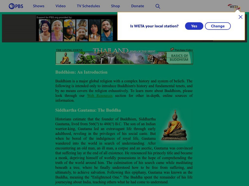 Pbs living edens thailand basics of buddhism website for 9th 10th