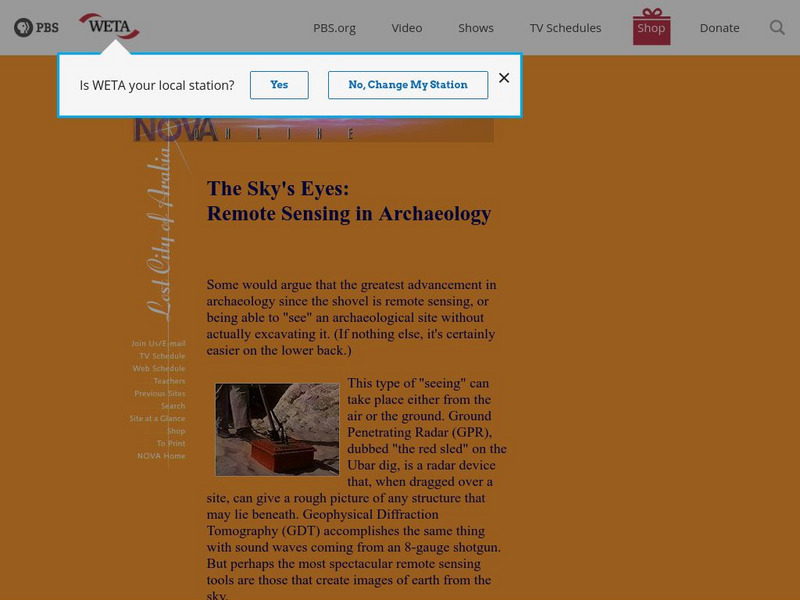 Nova Online: Remote Sensing in Archaeology Instructional Video