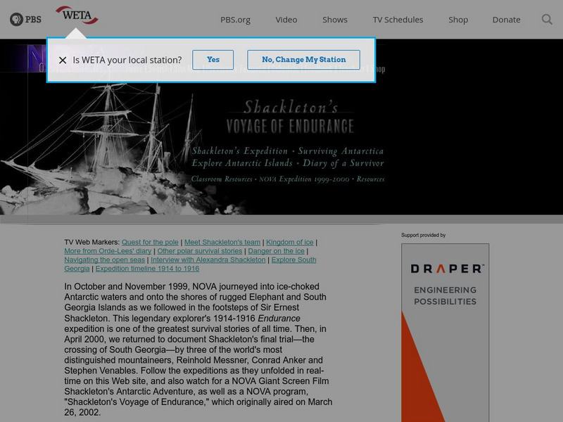 Pbs: Nova: Shackleton's Voyage of Endurance Instructional Video Pbs: Nova: Shackleton's Voyage of Endurance Instructional Video