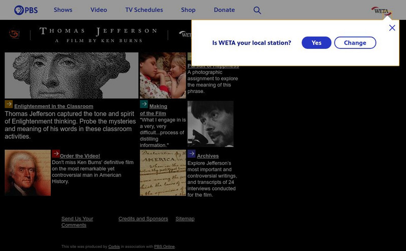 Pbs: Thomas Jefferson, a Film by Ken Burns Website Pbs: Thomas Jefferson, a Film by Ken Burns Website