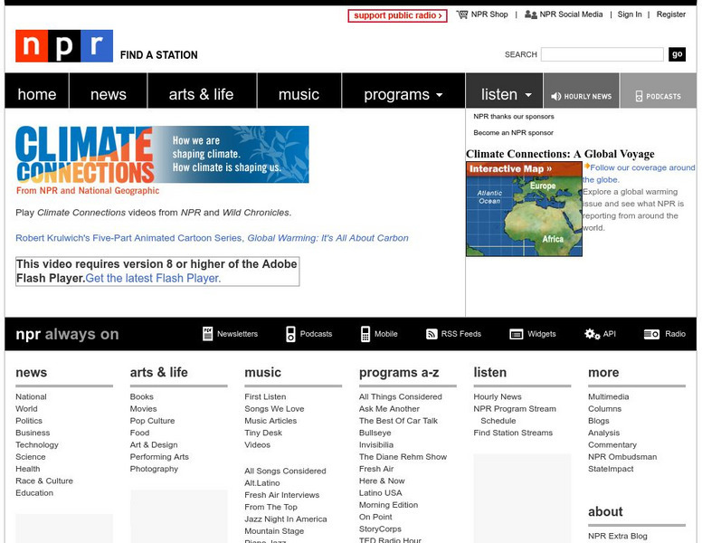 Npr: Climate Connections: Videos From the "Wild Chronicles' Instructional Video Npr: Climate Connections: Videos From the "Wild Chronicles' Instructional Video