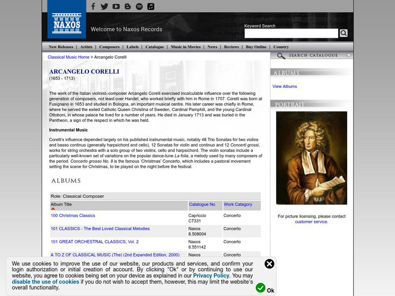 Naxos Digital Services: Arcangelo Corelli Handout