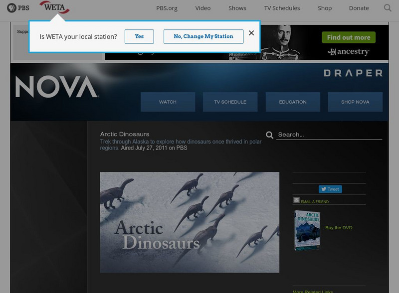 Nova: Arctic Dinosaurs Instructional Video Nova: Arctic Dinosaurs Instructional Video