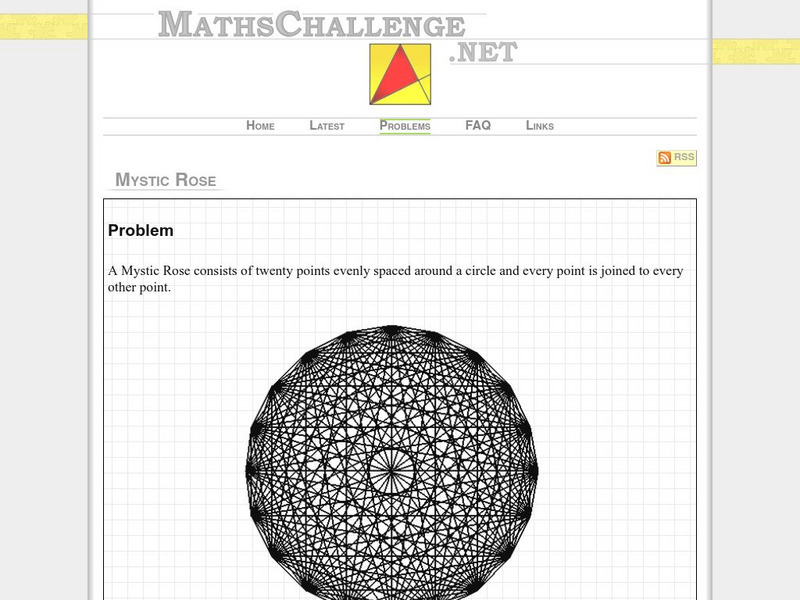 Maths challenge.net: Mystic Rose Activity Maths challenge.net: Mystic Rose Activity