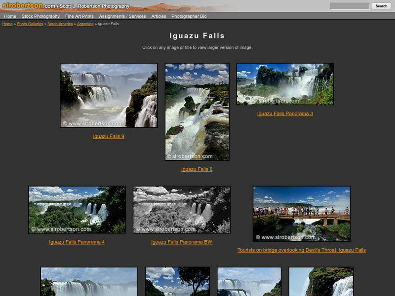 Scott L. Robertson Photography: Iguazu Falls Graphic Scott L. Robertson Photography: Iguazu Falls Graphic