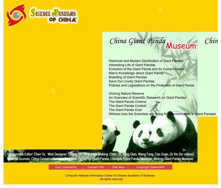 Science Museums of China: China Giant Panda Museum Website Science Museums of China: China Giant Panda Museum Website