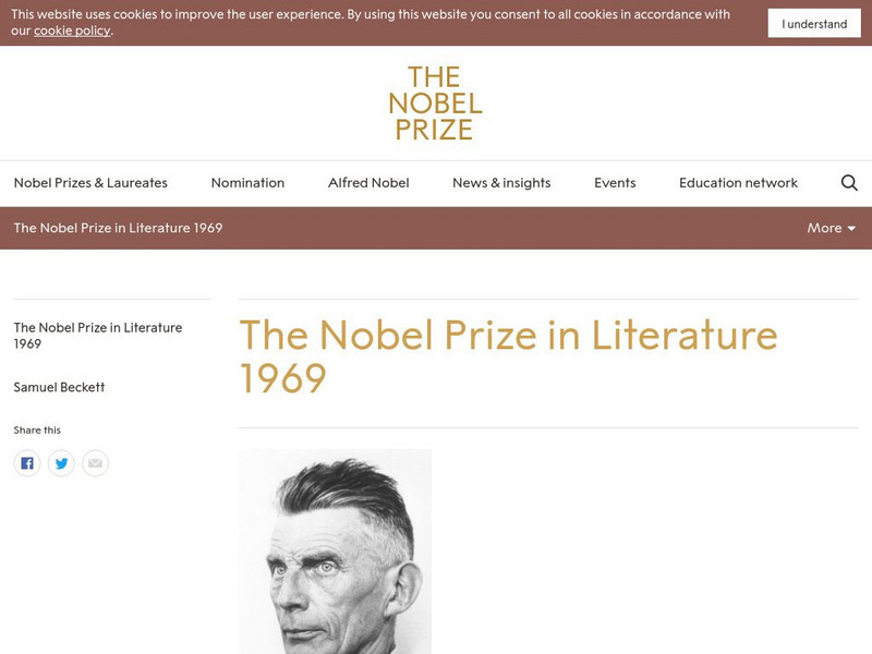 The Nobel Prize: The Nobel Prize in Literature 1969 Website