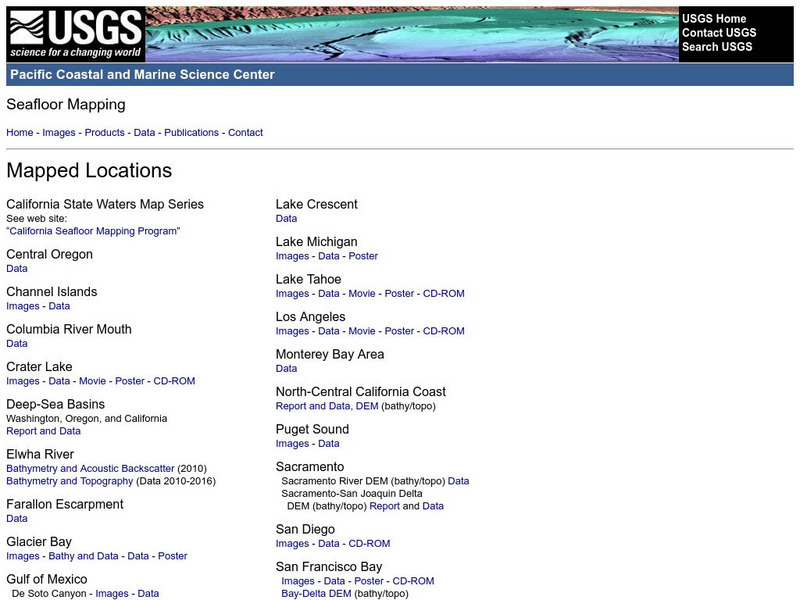 Usgs: Pacific Seafloor Mapping Project Website Usgs: Pacific Seafloor Mapping Project Website