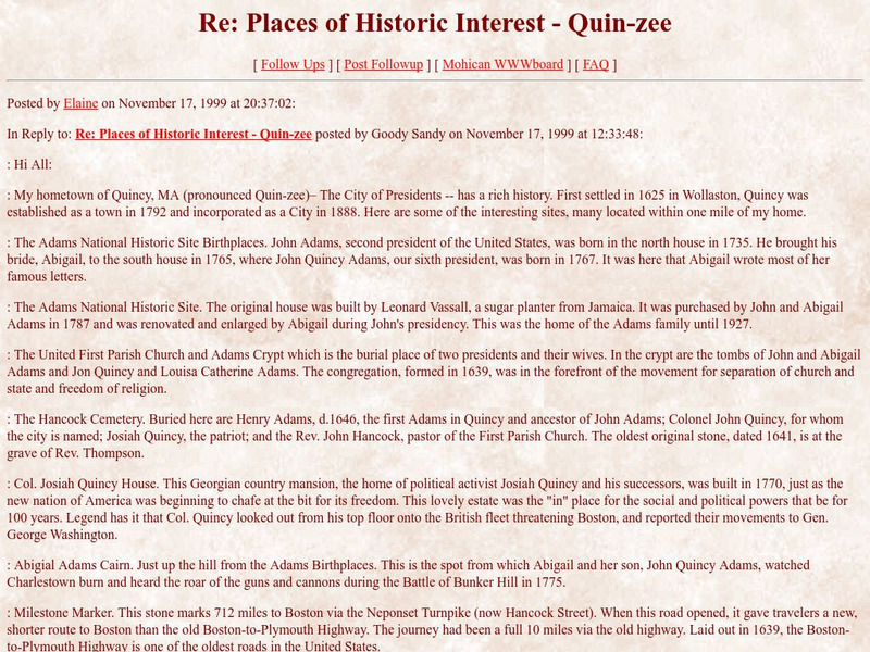 Places of Historic Interest Quin Zee Website Places of Historic Interest Quin Zee Website