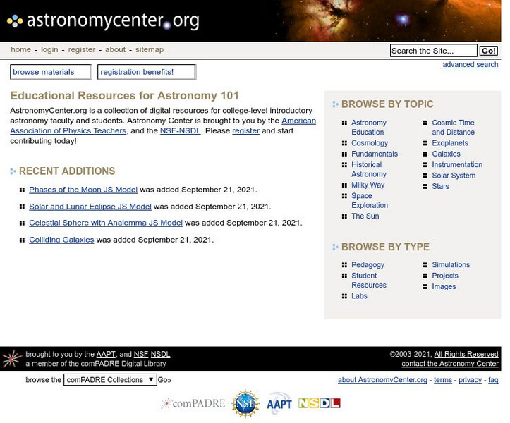 Com Padre Digital Library: The Astronomy Center Website Com Padre Digital Library: The Astronomy Center Website