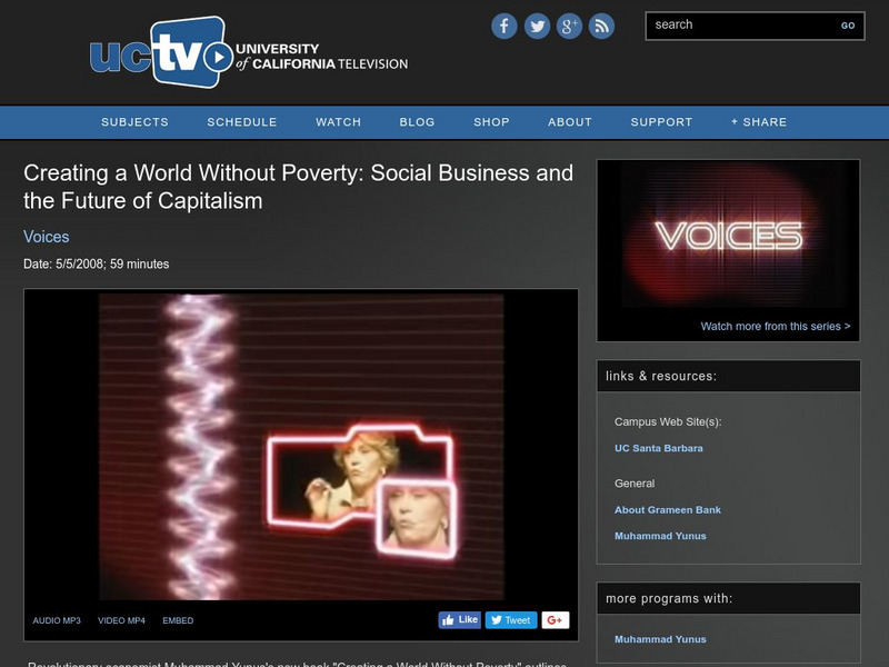 University of California Television: Social Business and Future of Capitalism Instructional Video University of California Television: Social Business and Future of Capitalism Instructional Video