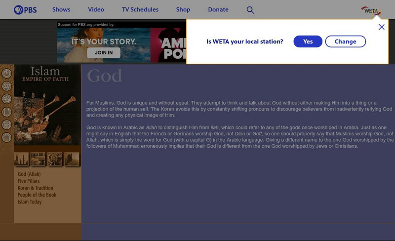 Pbs: Islam: Empire of Faith Handout Pbs: Islam: Empire of Faith Handout