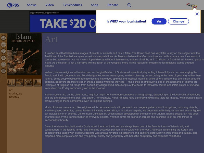 Pbs: Islamic Culture: Art Website Pbs: Islamic Culture: Art Website